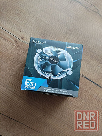Кулер для процессора PCCooler E80, 75 мм, 2200 об/мин, 22 дБ, 65Вт, 3-pin, Донецк - изображение 1