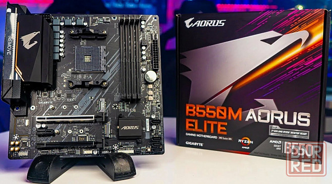 Материнская плата Gigabyte B550M Aorus Elite (AM4) Донецк - изображение 1