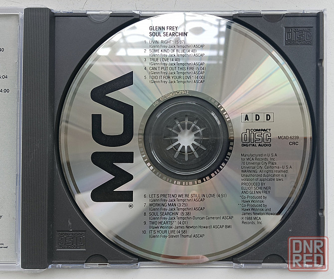 Фирменный CD: Glenn Frey (Eagles) 1988 Soul Searchin Макеевка - изображение 2