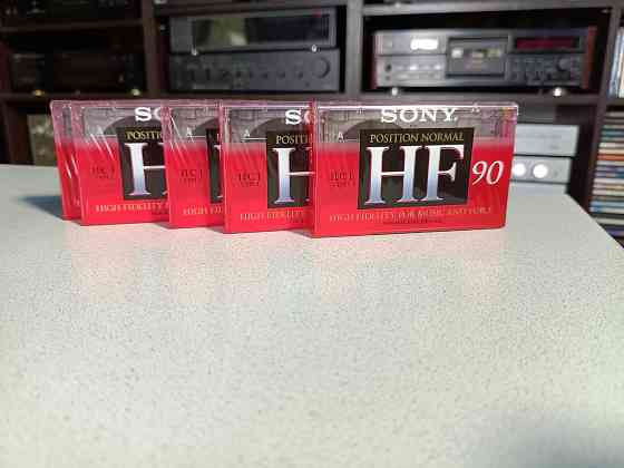 Запечатанные аудиокассеты в идеальном состоянии. Sony HF90-Type-I и EF90-Type-I Донецк
