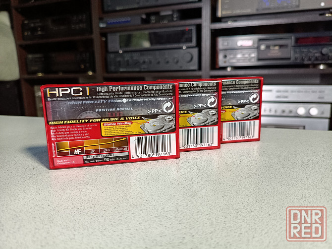 Запечатанные аудиокассеты в идеальном состоянии. Sony HF90-Type-I и EF90-Type-I Донецк - изображение 2