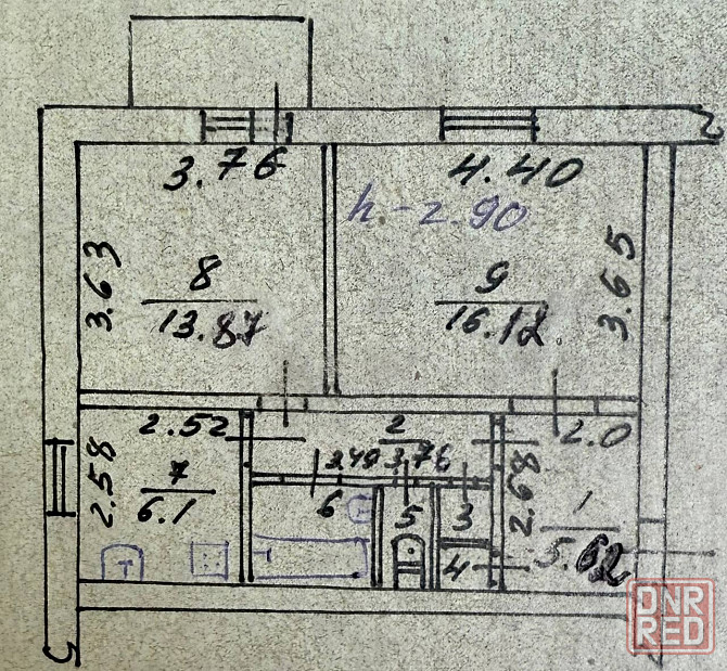 Продаётся 2-х комн.квартира 51,86 кв.м Мариуполь - изображение 9