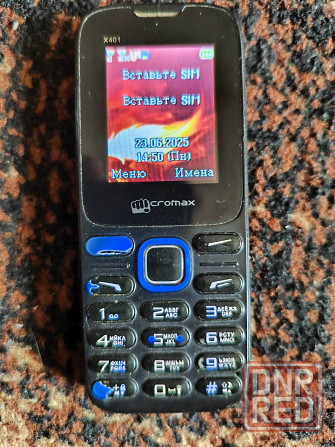 Micromax X401 кнопочный телефон 2 sim Макеевка - изображение 1