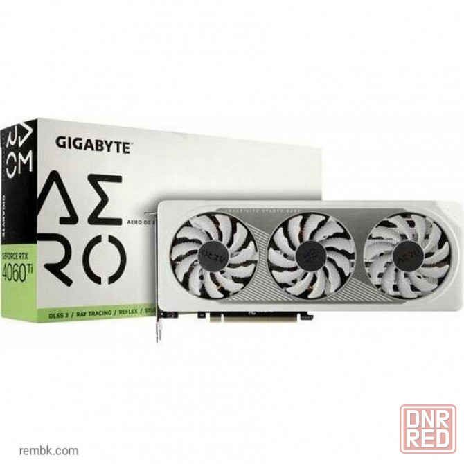 Видеокарта GeForce RTX 4060Ti 8Gb Gigabyte GV-N406TAERO OC-8GD Макеевка - изображение 1