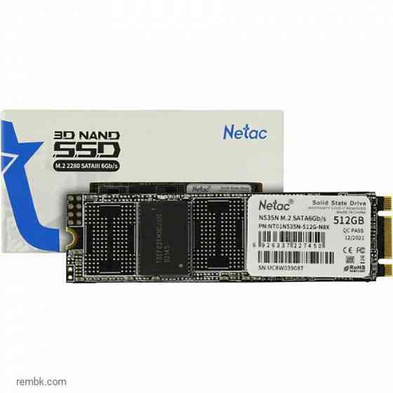 Твердотельный накопитель ssd m.2 sata netac n535n (nt01n535n-512g-n8x) 512гб в макеевке днр | Гарантия Макеевка