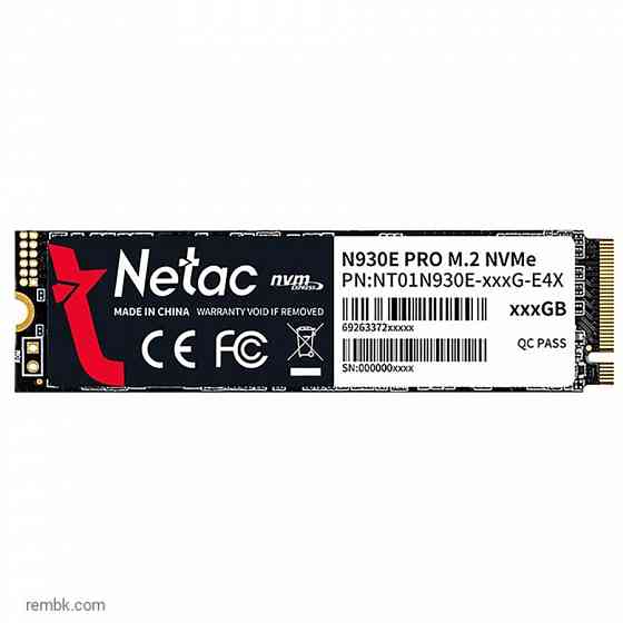 Ssd диск netac m.2 (2280) n930e 256gb pcie nvme 3.0 x4 tlc nt01n930e-256g-e4x | Гарантия Макеевка