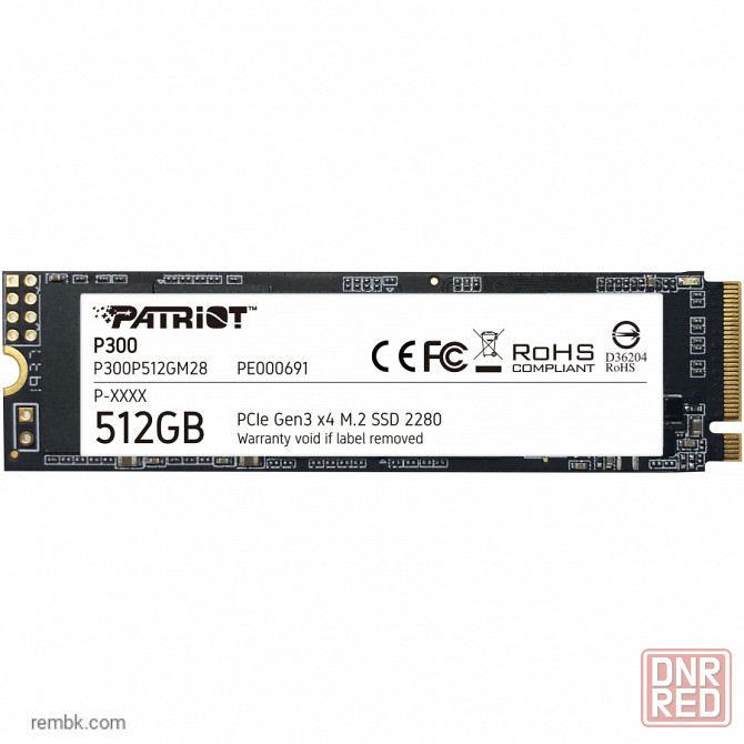Твердотельный накопитель patriot memory p300 512гб m.2 p300p512gm28 | Гарантия Макеевка - изображение 1