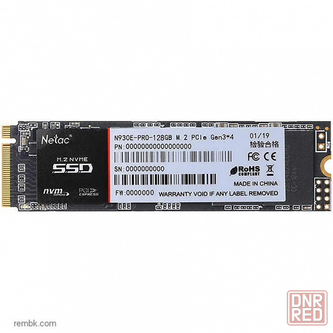 Ssd m.2 nvme твердотельный накопитель netac n930e pro 128 гб (nt01n930e-128g-e4x) | Гарантия Макеевка - изображение 1