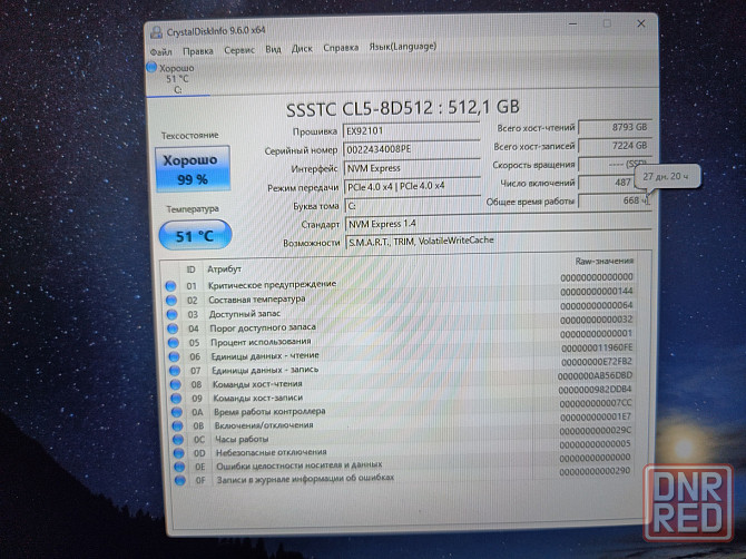 Thunderobot 911 Plus X/17.3-144гц/Intel Core i5 12450H/SSD M2 NWMe 512Гб/16 Гб DDR4/RTX 3050ti/66499 Донецк - изображение 7