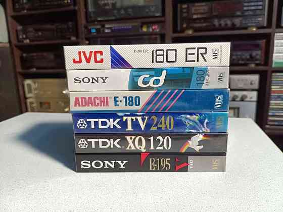 Запечатанные видеокассеты Sony/TDK/JVC/Adachi. Донецк