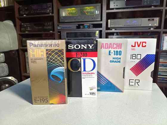 Запечатанные видеокассеты Sony/Panasonic/JVC/Adachi. Донецк