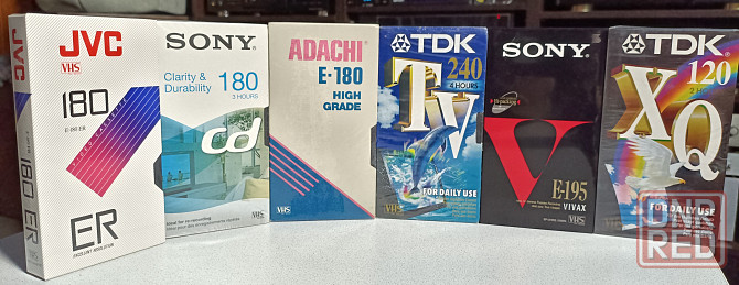 Запечатанные видеокассеты Sony/TDK/JVC/Adachi. Донецк - изображение 1