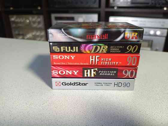 Запечатанные аудиокассеты Sony/Fuji/Maxell/GoldStar Донецк