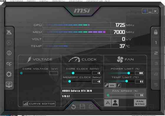 Видеокарта GeForce RTX 3070 PALIT GAMINGPRO 8 GB [LHR] Донецк
