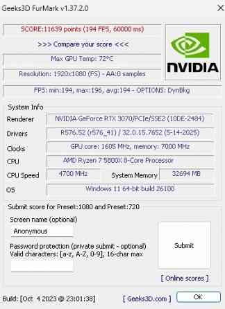 Видеокарта GeForce RTX 3070 PALIT GAMINGPRO 8 GB [LHR] Донецк