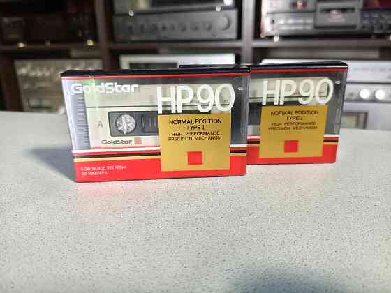 Запечатанные аудиокассеты GoldStar-HP90-Type I Донецк