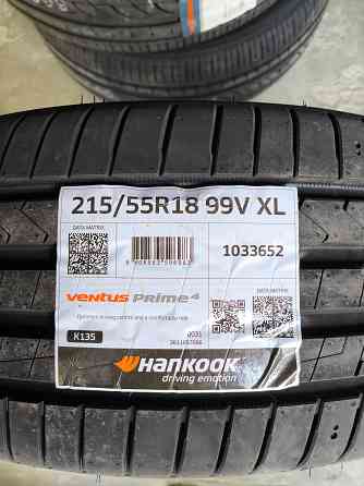 Продам новые летние шины 215/55 R18 Hankook Ventus Prime 4 K152 99V ---- 11 100 руб./шт. Донецк