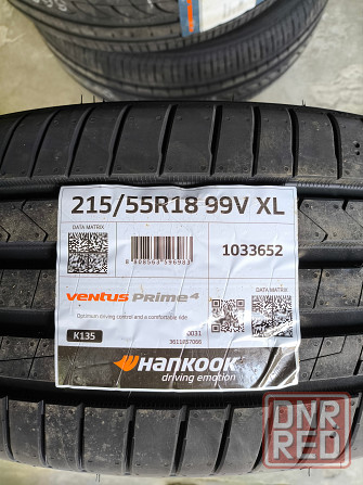 Продам новые летние шины 215/55 R18 Hankook Ventus Prime 4 K152 99V ---- 11 100 руб./шт. Донецк - изображение 1