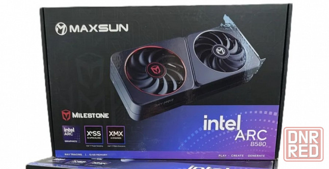 Видеокарта Intel ARC B580 (12GB GDDR6) Maxsun Milestone Донецк - изображение 1