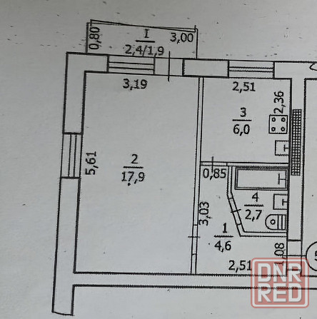 Продам 1-ком, квартал Молодежный Луганск - изображение 6