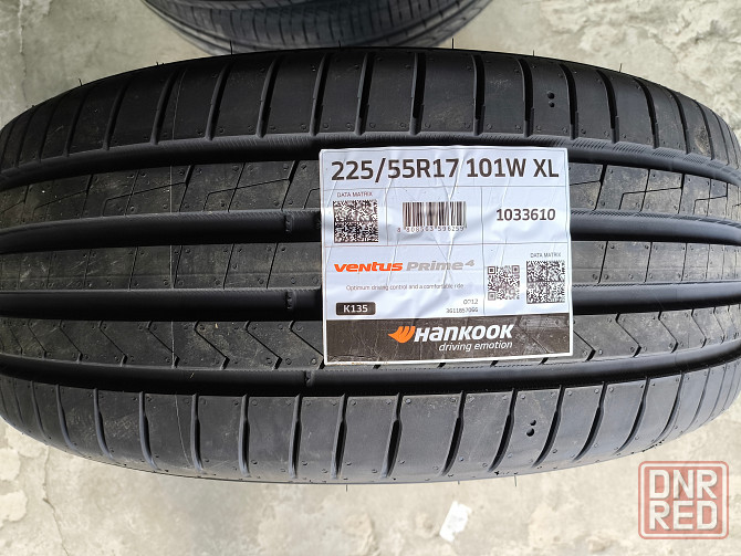 225/55 R17 Hankook Ventus Prime 4 K135 101W ---- 11 500 руб./шт Донецк - изображение 1