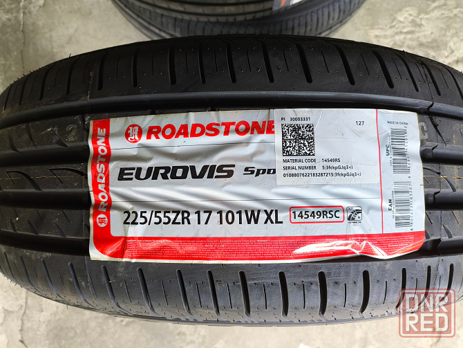 2 колеса 225/55 R17 Roadstone Eurovis Sport 04 101W --- 8 800руб/шт. Донецк - изображение 1