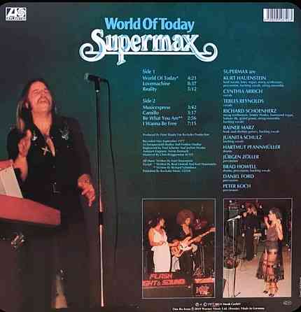 Виниловая пластинка LP "Supermax"-"World of Today" Донецк