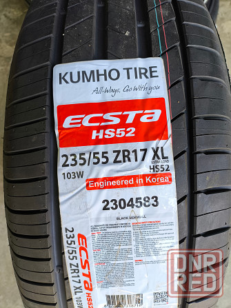 2 колеса 235/55 R17 Kumho Ecsta HS52 XL 103W ---- 8 883 руб./шт. Донецк - изображение 1