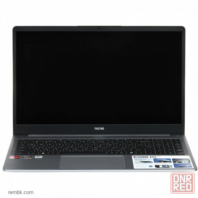 Ноутбук 15.6" tecno megabook k15sda, 1920x1080, ips, amd ryzen 5 7430u, ram 16 гб, ssd 512 гб, amd radeon graphics, windows 11 home, серый | Гара Макеевка - изображение 1