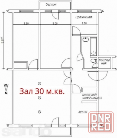 Продажа 3 комн. квартиры, кв-л Северный, (район ж/д вокзала) Макеевка - изображение 9