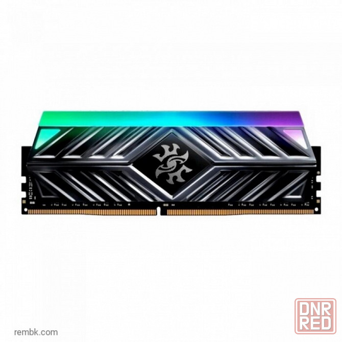 Модуль памяти 16gb adata ddr4 3200 dimm xpg spectrix d41 rgb grey gaming memory (ax4u320016g16a-st41) по доступной цене в макеевке днр | Гарантия Макеевка - изображение 1