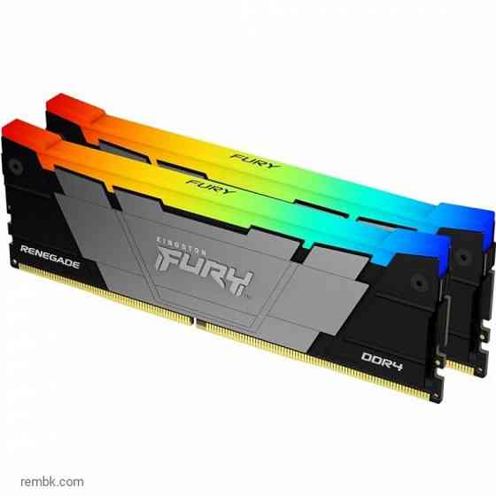 Оперативная память kingston dimm ddr4 64gb(2х32gb) 3600mhz cl18 fury renegade rgb (kf436c18rb2ak2/64) по доступной цене в макеевке днр | Гарантия Макеевка