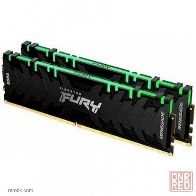 Оперативная память 16gb kingston fury renegade rgb ddr4 3600mhz (kf436c16rbak2/16) (2x8gb kit) по доступной цене в макеевке днр | Гарантия Макеевка - изображение 1