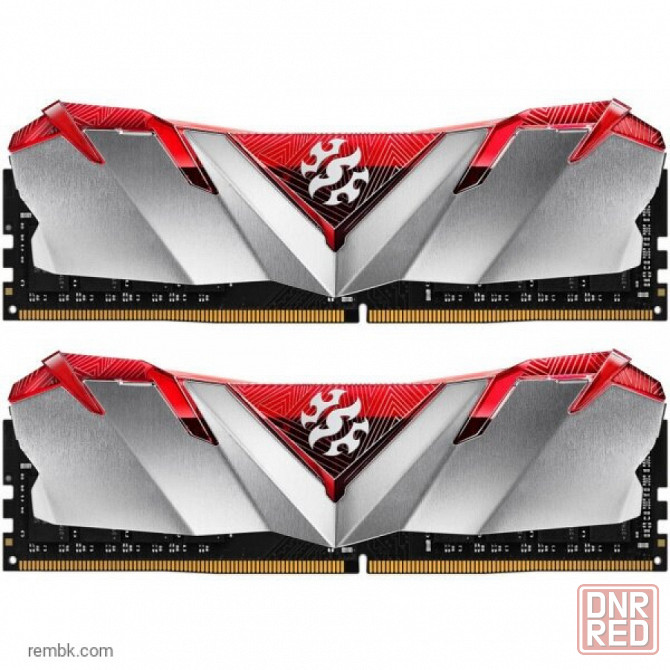 Модуль памяти adata 16gb (2 x 8gb) udimm, xpg gammix d30, 3200mhz cl16-20-20, 1.35v, красный радиатор в макеевке днр | Гарантия Макеевка - изображение 1