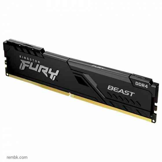 Модуль памяти kingston fury beast black ddr4 dimm 3200mhz pc25600 cl16 - 16gb kf432c16bb/16 в макеевке днр | Гарантия Макеевка