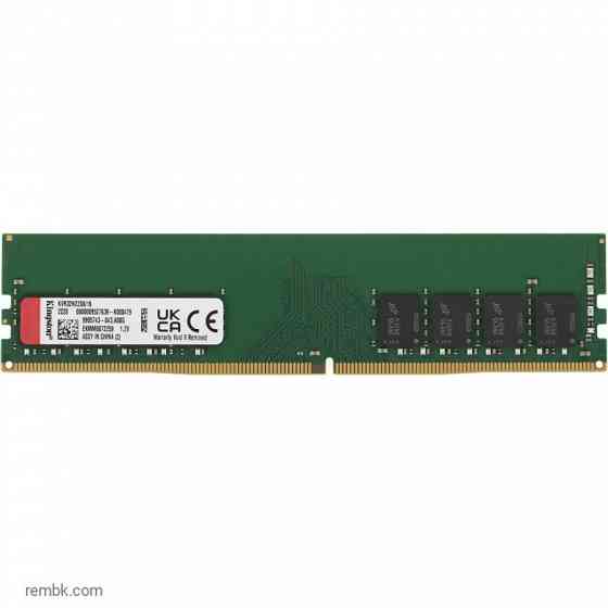 Память kingston fury dimm pc4-25600 kvr32n22s8/16, 16гб, 1.2 в в макеевке днр | Гарантия Макеевка