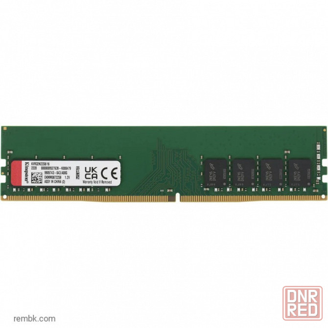 Память kingston fury dimm pc4-25600 kvr32n22s8/16, 16гб, 1.2 в в макеевке днр | Гарантия Макеевка - изображение 1