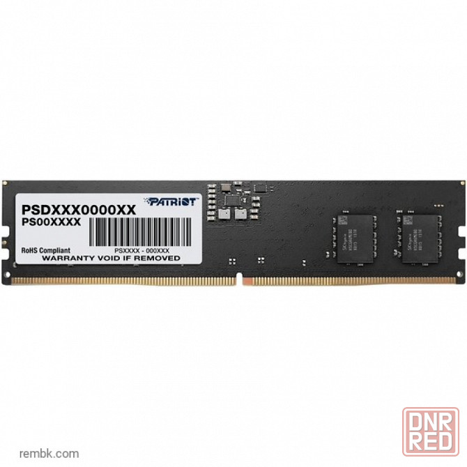 Оперативная память patriot memory sl 8 гб (8 гб x 1 шт.) ddr5 5200 мгц dimm cl42 psd58g520041 в макеевке днр | Гарантия Макеевка - изображение 1