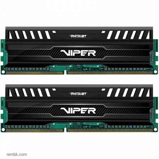 Оперативная память ddr3 patriot viper 3 - 2x 4gb, 1600 мгц, dimm, cl9 (pv38g160c9k) в макеевке днр | Гарантия Макеевка