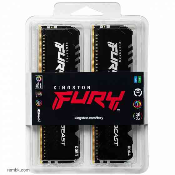 Оперативная память dimm ddr4 kingston fury beast rgb kf436c17bbak2/16 в макеевке днр | Гарантия Макеевка