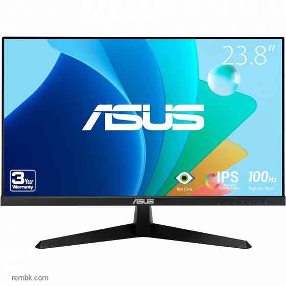 Монитор 23.8" asus vy249hf, 1920х1080, 100 гц, ips, черный (90lm06a3-b01a70) | Гарантия Донецк