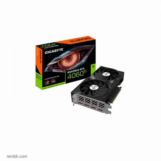 Видеокарта Gigabyte RTX4060Ti WINDFORCE OC 8GB GDDR6 128-bit DPx2 HDMIx2 2FAN ATX RTL GV-N406TWF2OC-8GD по доступной цене Донецк