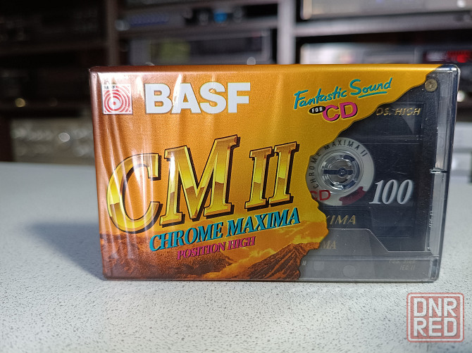 Запечатанная аудиокассета BASF-CMII -Chrome Maxima-100 Донецк - изображение 1