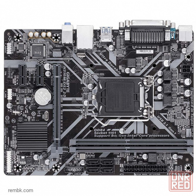 Материнская плата gigabyte h310m ds2 2.0 (rev. 1.0) по доступной цене в макеевке днр | Гарантия Донецк - изображение 1
