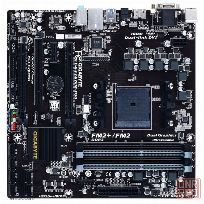 Материнская плата gigabyte ga-f2a78m-d3h (rev. 3.0) б/у в макеевке днр | Гарантия Донецк - изображение 1