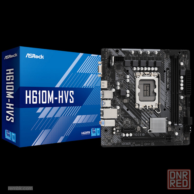 Материнская плата asrock h610m-hvs soc-1700 intel h610 в макеевке днр | Гарантия Донецк - изображение 1