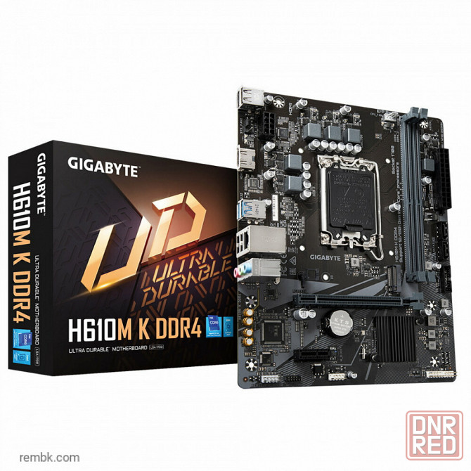 Материнская плата gigabyte h610m k ddr4 lga1700 в макеевке днр | Гарантия Донецк - изображение 1