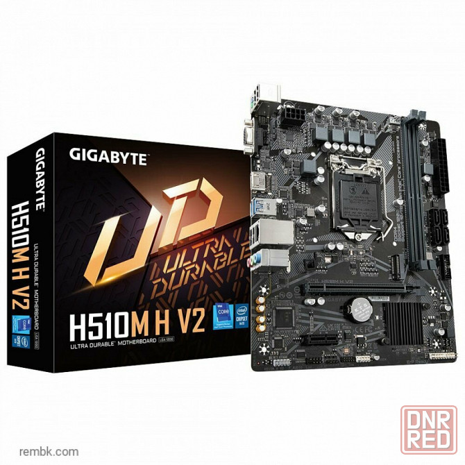 Материнская плата gigabyte h510m h v2, socket 1200, intelh470, 2xddr4, matx, rtl в макеевке днр | Гарантия Донецк - изображение 1