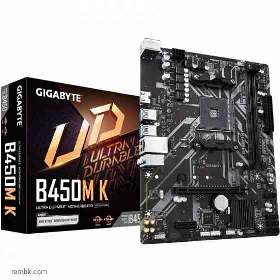 Материнская плата gigabyte b450m k (am4, matx) в макеевке днр | Гарантия Донецк