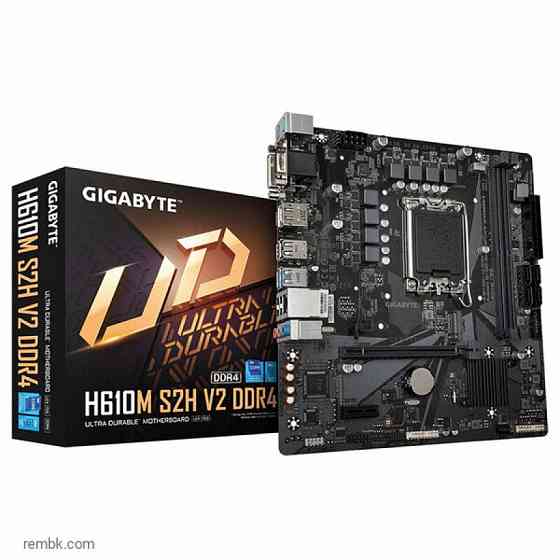 Материнская плата gigabyte h610m s2h v2 ddr4 lga1700 в макеевке днр | Гарантия Донецк